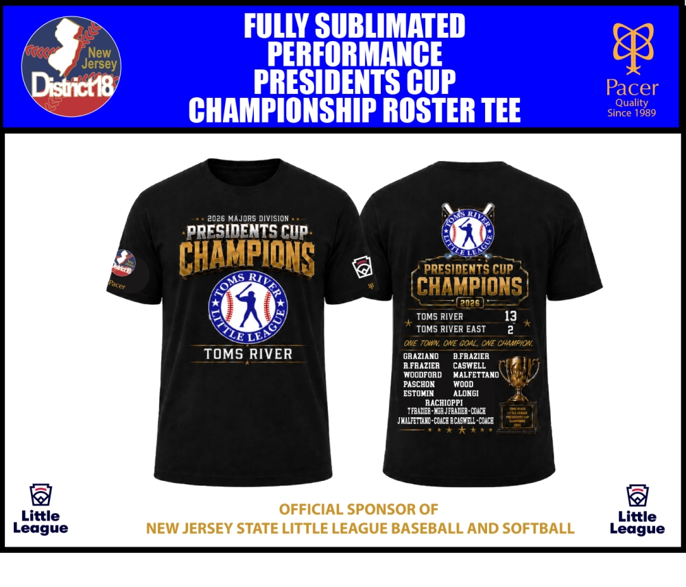 TRLL OFFICIAL PRESIDENTS CUP CHAMPIONSHIP ROSTER TEE by PACER
