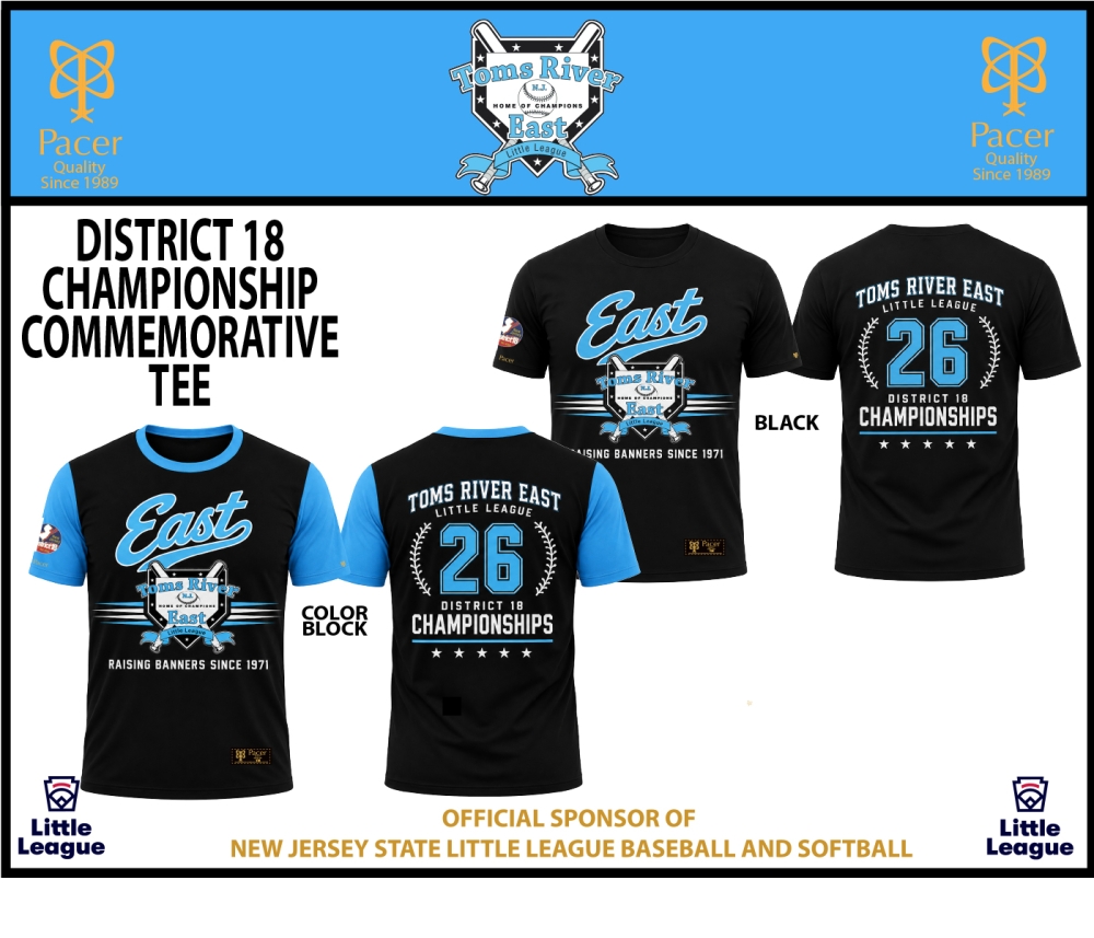 26X DISTRICT 18 CHAMPIONSHIP COMMEMORATIVE TEE COLLECTION by PACER