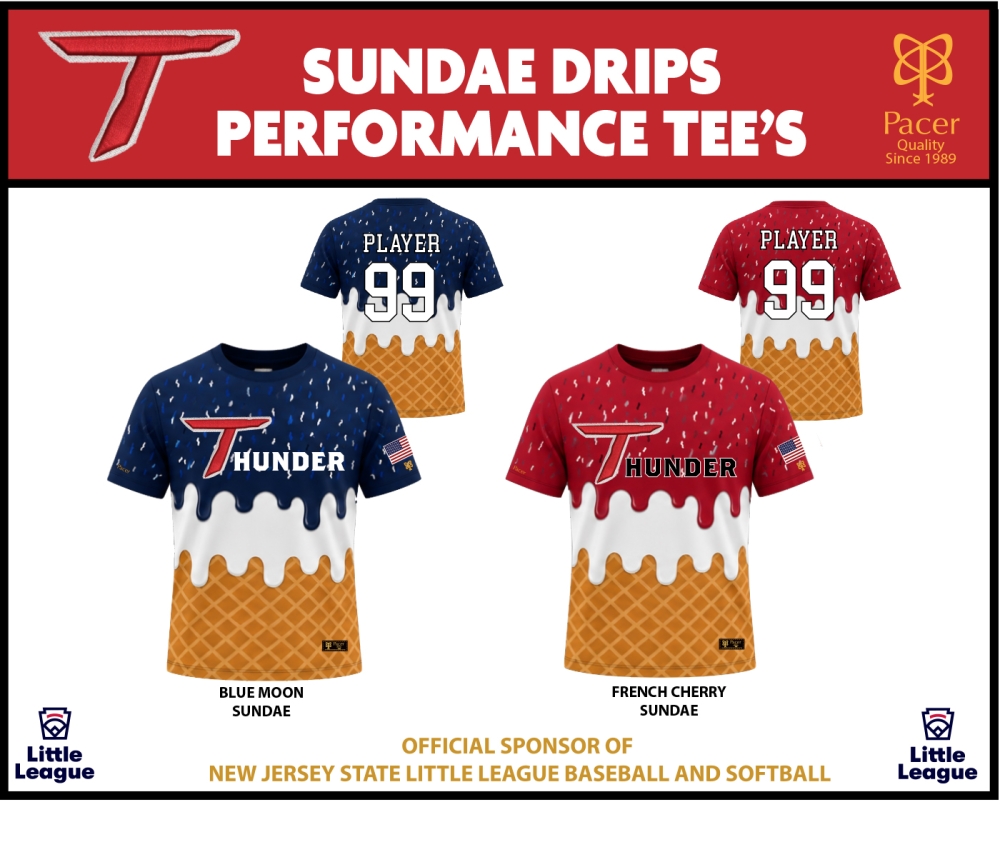 THUNDER SUNDAE DRIPS PERFORMANCE TEE COLLECTION by PACER