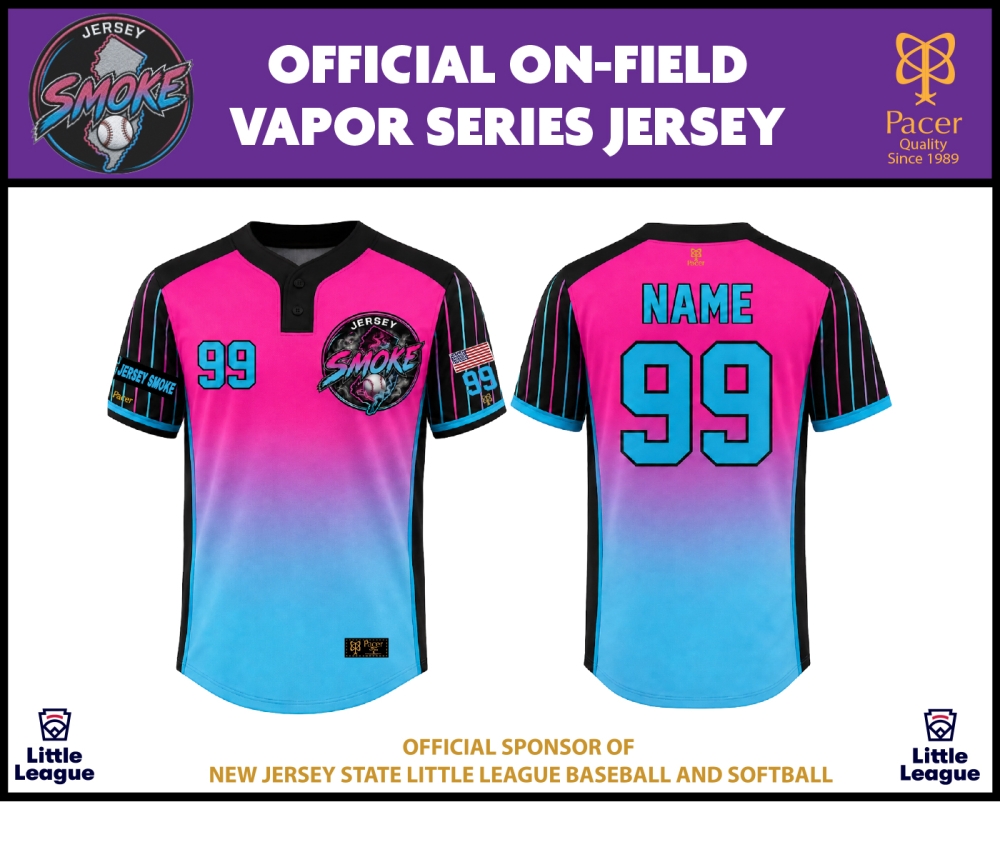 SMOKE OFFICIAL VAPOR SERIES 2-BUTTON HOME JERSEY by PACER