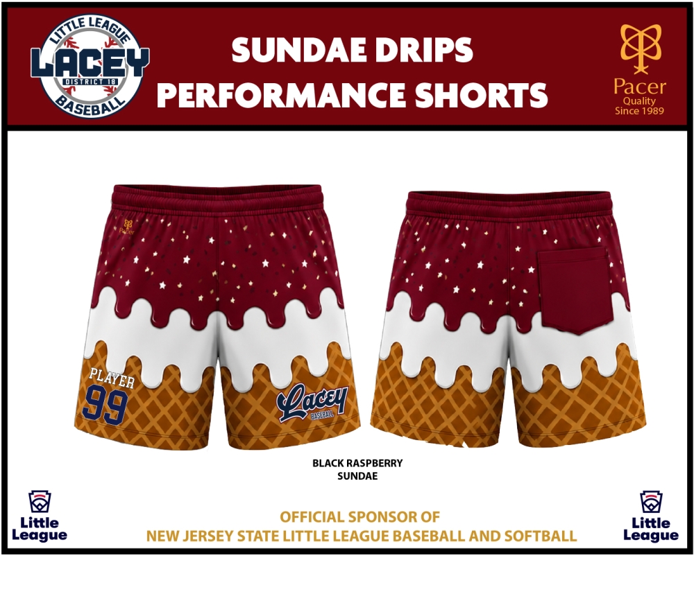 LLL DRIPS SUNDAE PERFORMANCE SHORTS by PACER