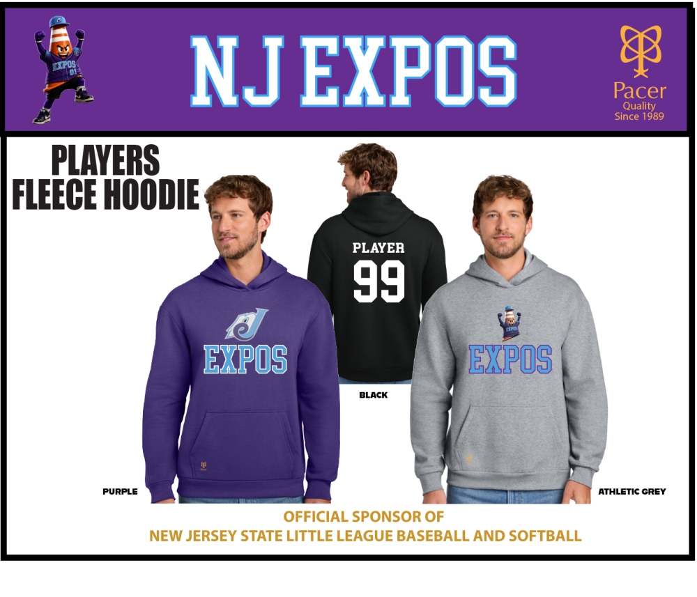EXPOS PLAYER FLEECE HOODIE COLLECTION by PACER
