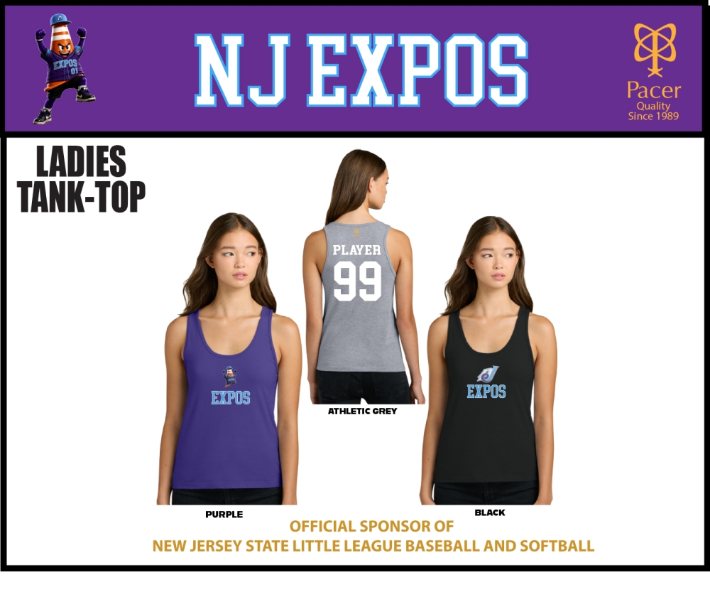 EXPOS LADIES PLAYER TANK TOPS by PACER