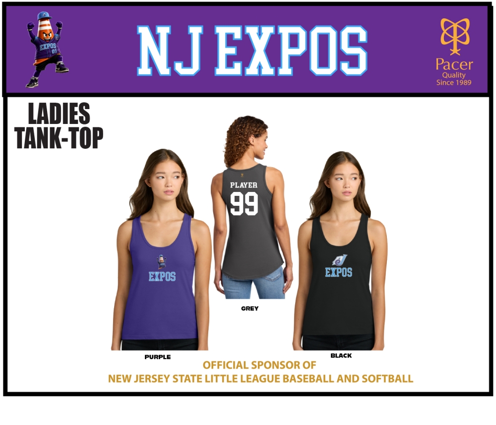 EXPOS LADIES PLAYER TANK TOPS by PACER