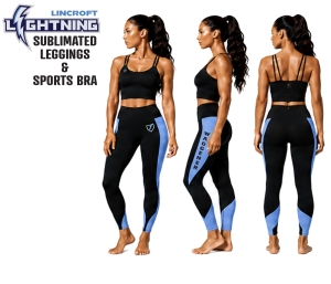 LINCROFT SUBLIMATED PERFORMANCE LEGGINGS & SPORTS BRA by PACER
