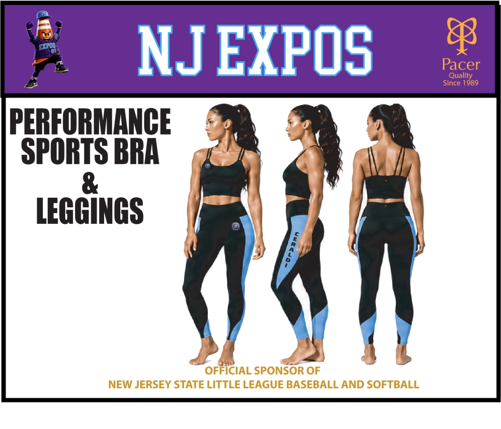 EXPOS SUBLIMATED PERFORMANCE LEGGINGS & SPORTS BRA by PACER