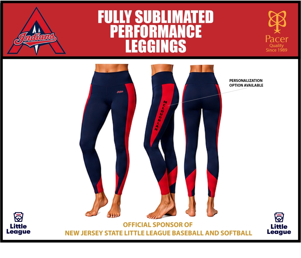 INDIANS SUBLIMATED PERFORMANCE LEGGINGS by PACER