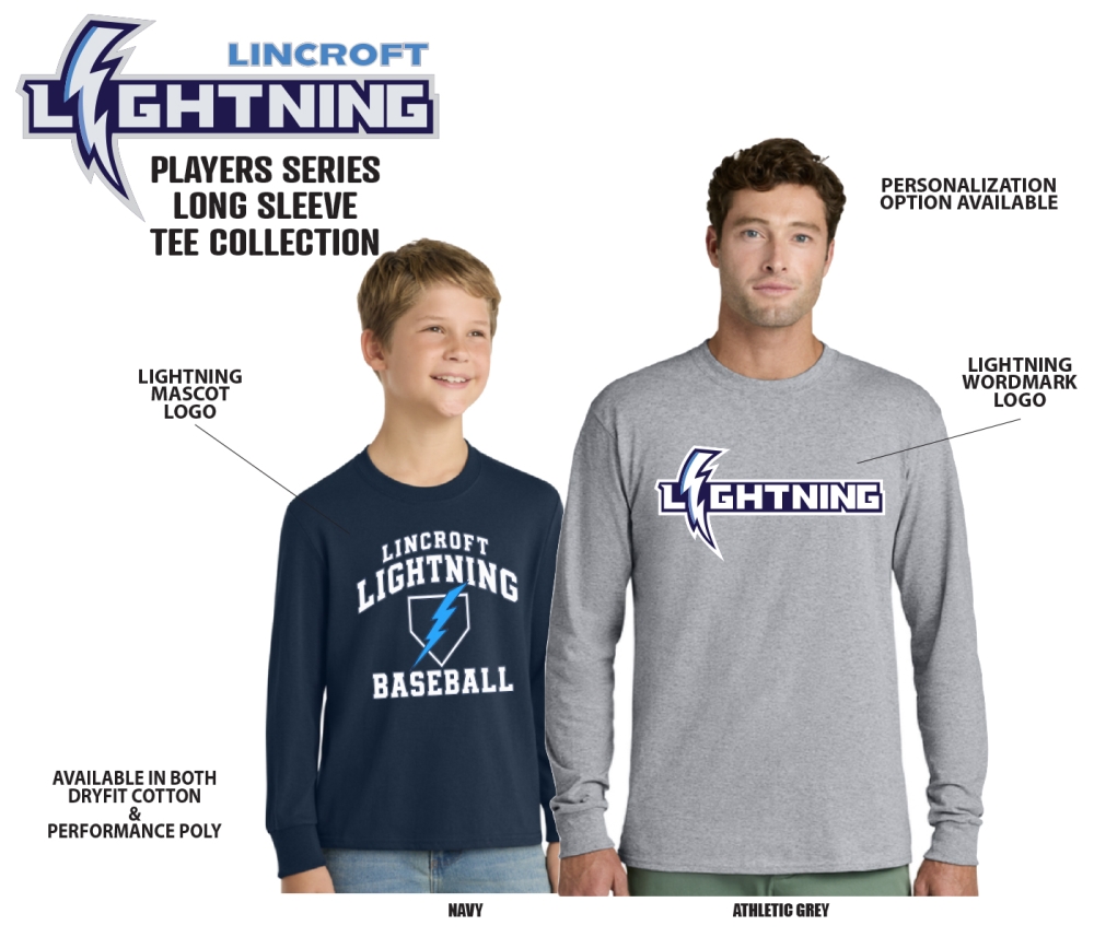 LINCROFT PLAYERS SERIES LONG SLEEVE TEE COLLECTION by PACER