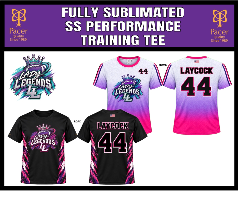 LEGENDS FULLY SUBLIMATED PERFORMANCE SHORT SLEEVE TRAINING TEE by PACER