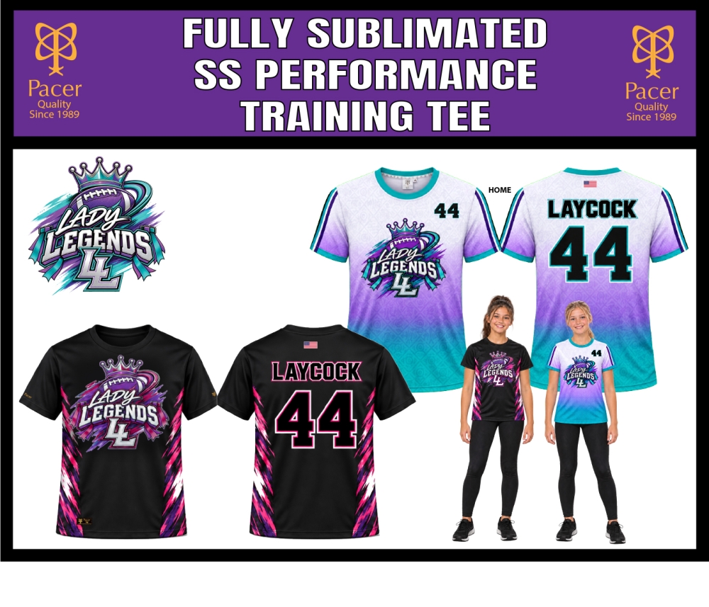 LEGENDS FULLY SUBLIMATED PERFORMANCE SHORT SLEEVE TRAINING TEE by PACER