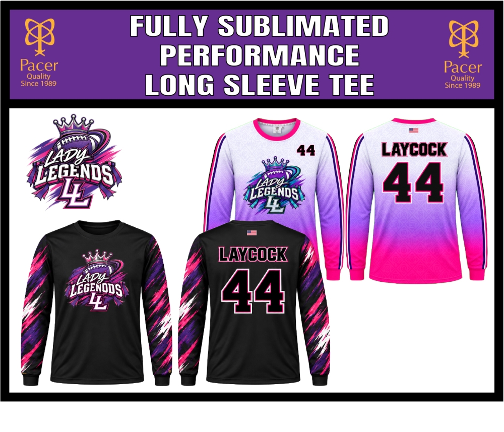 LEGENDS FULLY SUBLIMATED PERFORMANCE LONG SLEEVE TEE by PACER