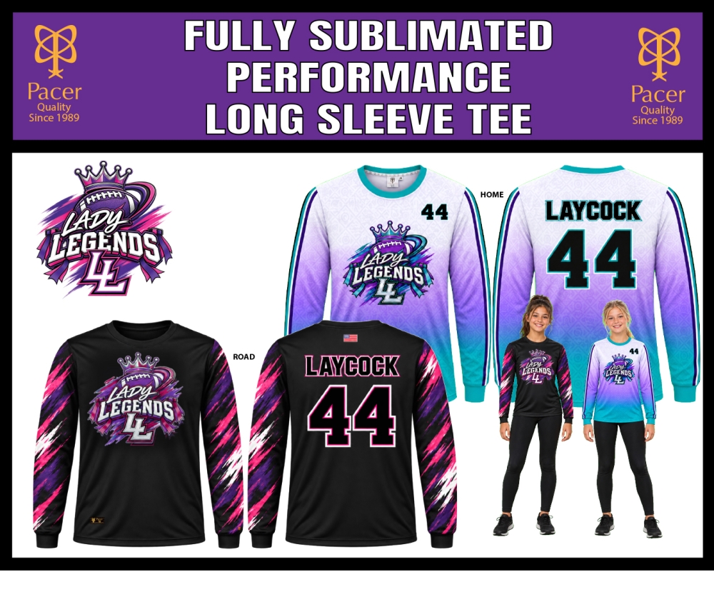LEGENDS FULLY SUBLIMATED PERFORMANCE LONG SLEEVE TEE by PACER