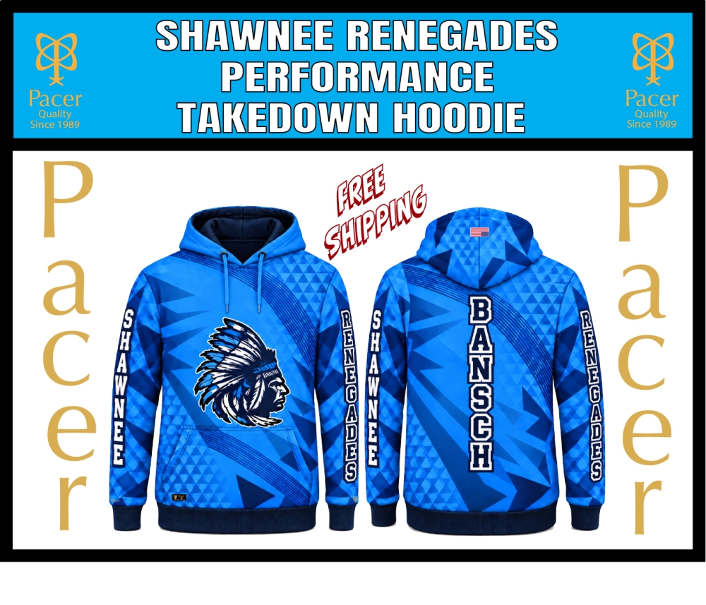 RENEGADES TAKEDOWN 100% SUBLIMATED HOODIE by PACER