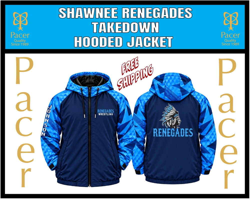 RENEGADES TAKEDOWN WEATHER RESISTANT HOODED JACKET by PACER