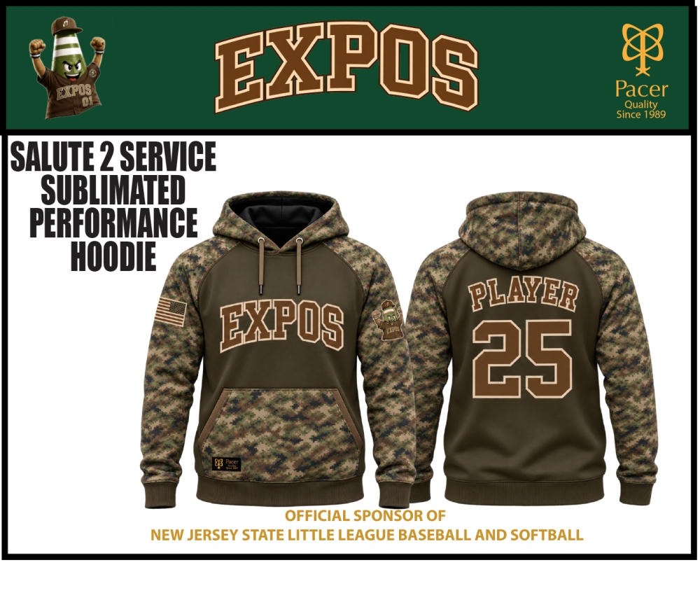 EXPOS SALUTE 2 SERVICE PERFORMANCE HOODIE by PACER