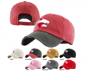 JMHS LIQUID CHROME JAG HEAD DISTRESSED DAD HATS by PACER