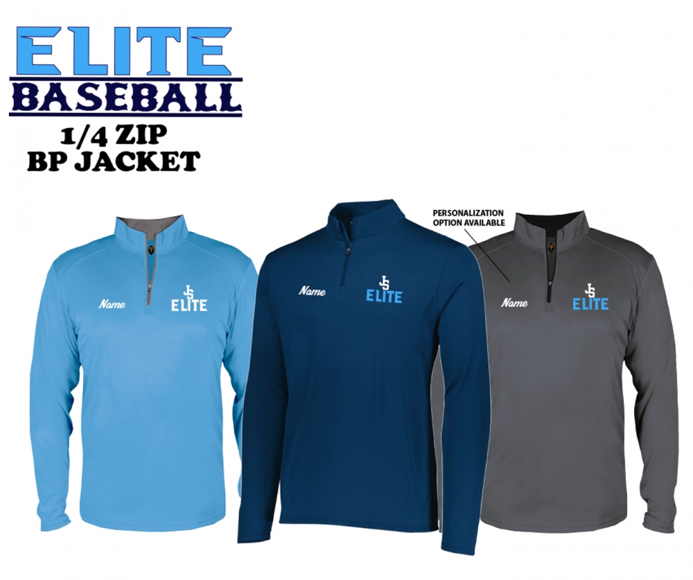 2021 JERSEY SHORE ELITE 1/4 ZIP LONG SLEEVE PERFORMANCE CAGE JERSEY  by PACER