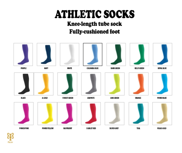 KNEE HIGH CUSHIONED ATHLETIC SOCKS by PACER