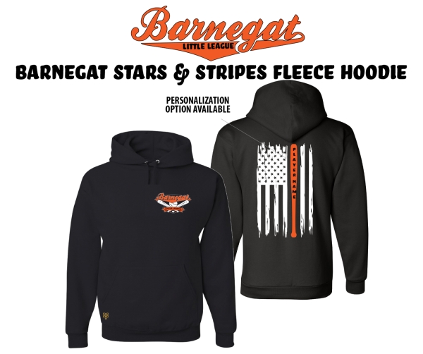 BARNEGAT LITTLE LEAGUE STARS & STRIPES FLEECE HOODIE by PACER