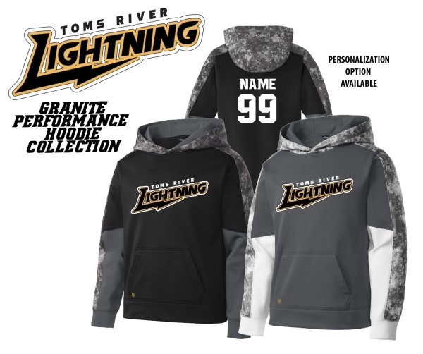 LIGHTNING GRANITE PERFORMANCE FLEECE HOODIE by PACER