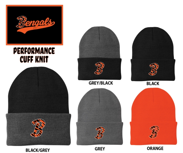 BENGALS OFFICIAL ON-FIELD EMBROIDERED CUFF KNIT by PACER