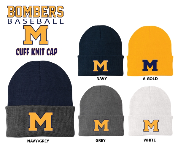 MANCHESTER BOMBERS OFFICIAL EMBROIDERED CUFF KNIT by PACER