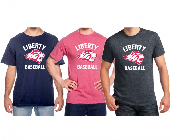 LIBERTY BASEBALL DRI-POWER POLY-COTTON TEE SHIRT  by PACER
