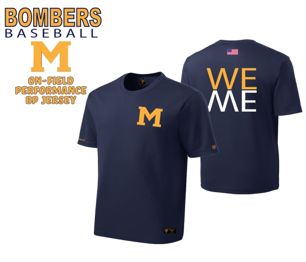 MAN BOMBERS PERFORMANCE We/Me BP JERSEY by PACER