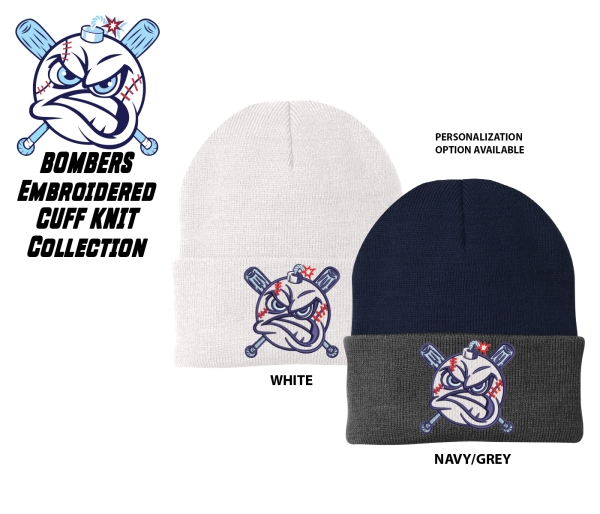 NHLL BOMBERS OFFICIAL ON-FIELD EMBROIDERED CUFF KNIT by PACER