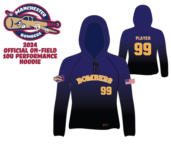 MAN BOMBERS SUBLIMATED PERFORMANCE FLEECE HOODIE by PACER