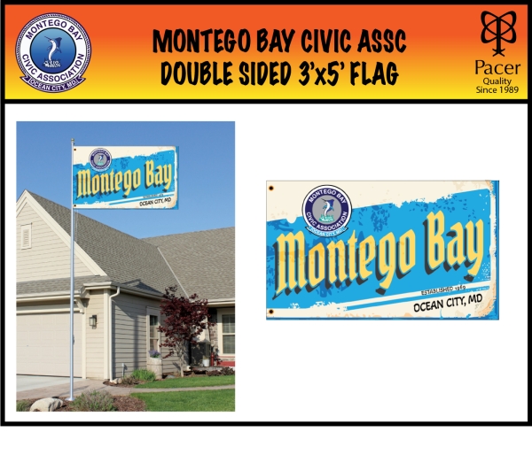 MONTEGO BAY DOUBLE SIDED 3'x5' FLAG by PACER