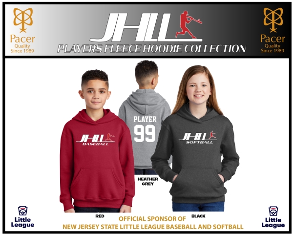 JHLL OFFICIAL PLAYERS FLEECE PULL-OVER HOODIE COLLECTION by PACER