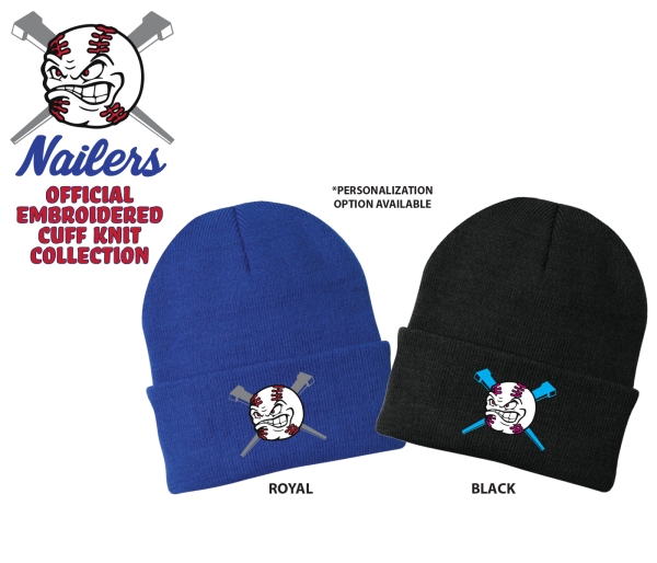 NAILERS OFFICIAL EMBROIDERED CUFF KNIT COLLECTION by PACER