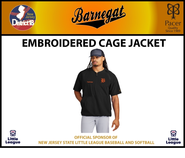 BLL QTR ZIP EMBROIDERED CAGE JACKET  by PACER
