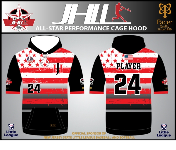 JHLL ALL-STARS PERFORMANCE SHORT SLEEVE CAGE HOODIE by PACER