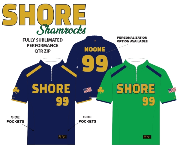 JERSEY SHORE OFFICIAL QTR ZIP PERFORMANCE PULL OVER  by PACER