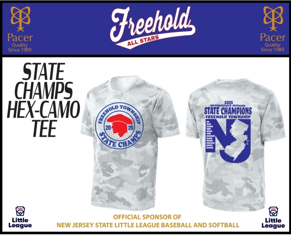 FTLL OFFICIAL STATE CHAMPIONSHIP HEX-CAMO ROSTER TEE by PACER