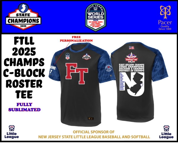 FTLL OFFICIAL CHAMPIONSHIP C-BLOCK ROSTER TEE by PACER