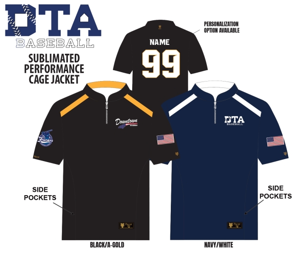 FRAZIER'S DTA FULLY SUBLIMATED LIGHTWEIGHT QTR ZIP CAGE JACKET   by PACER