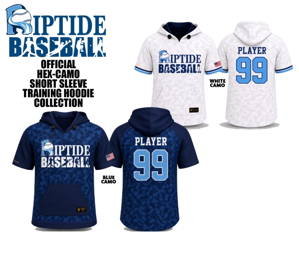 RIPTIDE SHORT SLEEVE HEX-CAMO TRAINING HOOD COLLECTION  by PACER