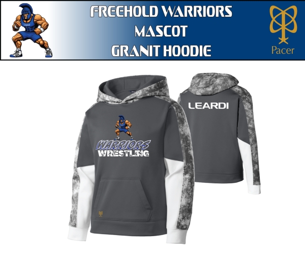 WARRIORS GRANIT MASCOT SUBLIMATED HOODIE by PACER