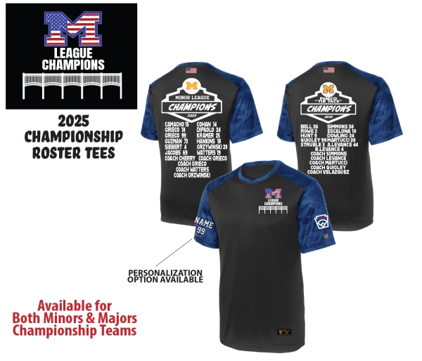 MLL 2025 CHAMPIONSHIP ROSTER TEE by PACER