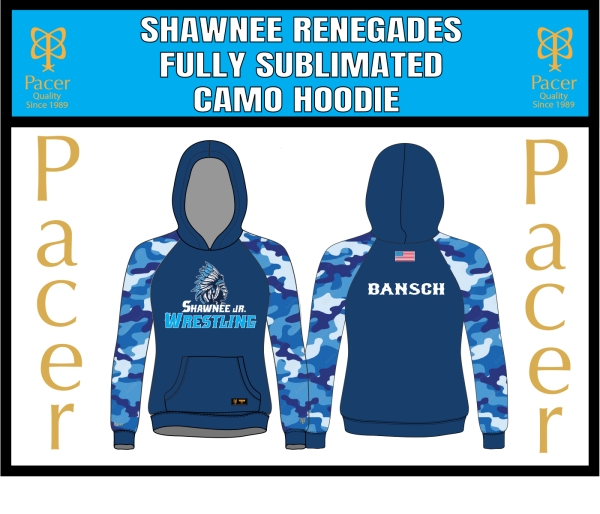 RENEGADES FULLY SUBLIMATED CAMO HOODIE by PACER