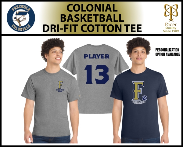 FBHS BASKETBALL SHORT SLEEVE DRI-FIT COTTON TEE COLLECTION by PACER