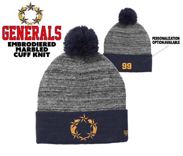 GENERALS EMBROIDERED MARBLED CUFF KNIT by PACER