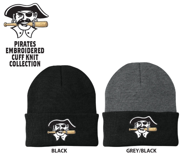 PIRATES OFFICIAL EMBROIDERED CUFF KNIT COLLECTION by PACER