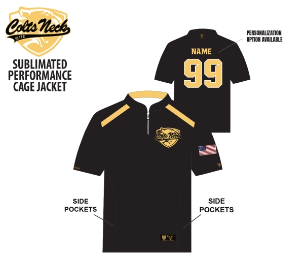 ELITE FULLY SUBLIMATED QTR ZIP CAGE JACKET by PACER