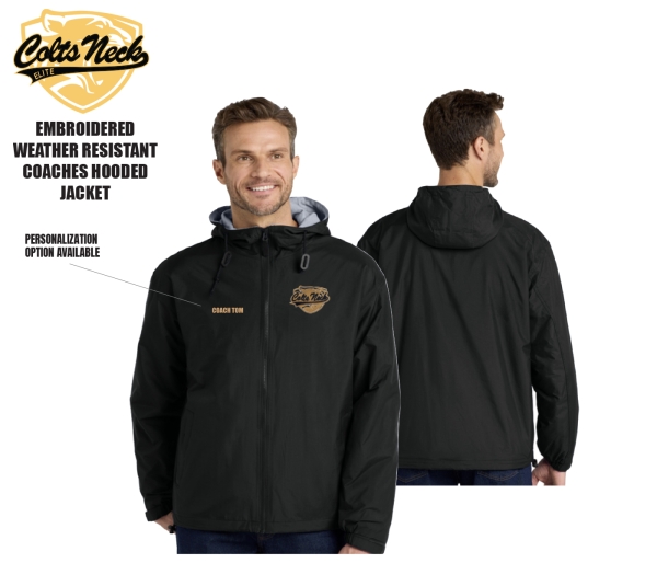 ELITE EMBROIDERED INSULATED COACHES HOODED JACKET by PACER