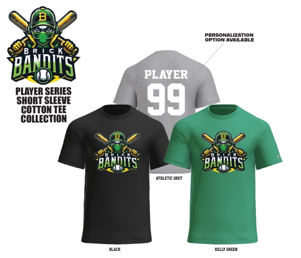 BANDITS PLAYERS SERIES SHORT SLEEVE COTTON TEE COLLECTION by PACER