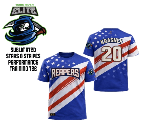 REAPERS STARS & STRIPES SUBLIMATED PERFORMANCE TRAINING TEE by PACER